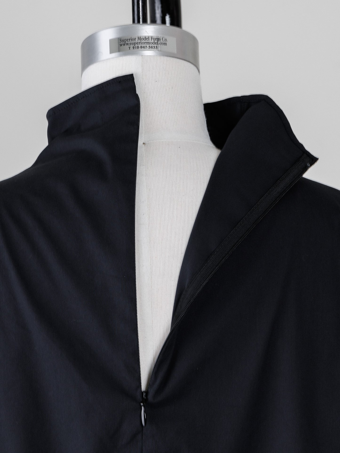Natalie/bottle neck drape blouse