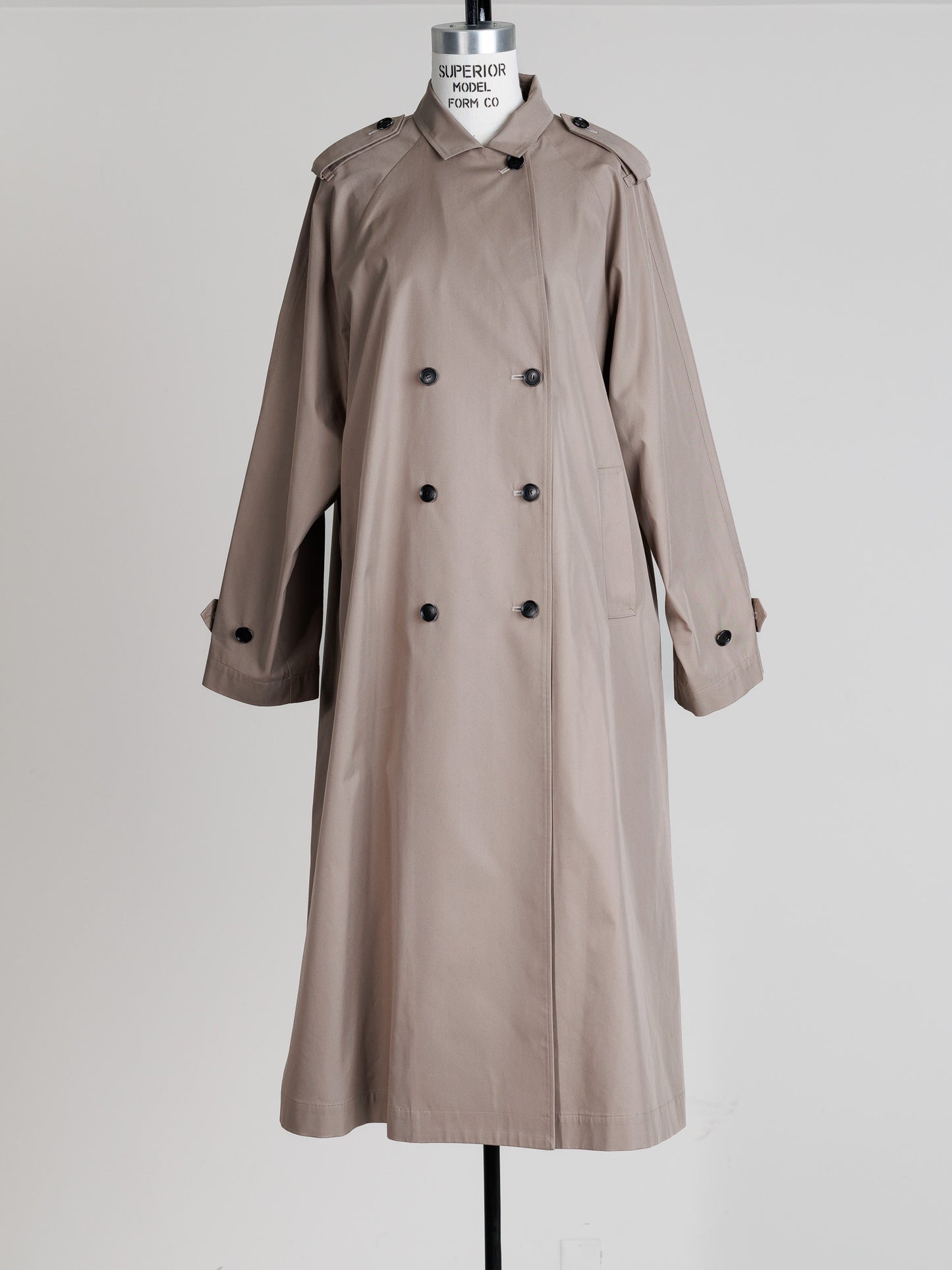 Winona/weightlessness silk trench coat