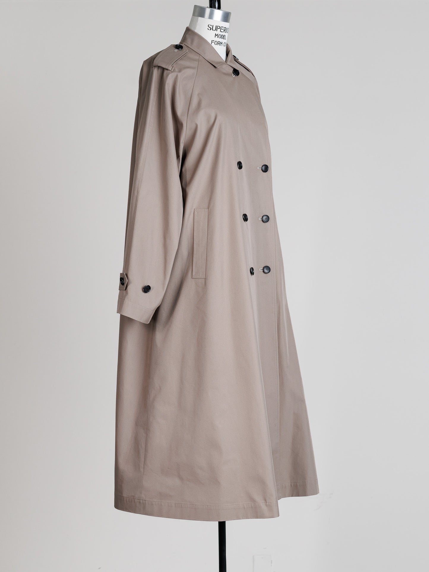 Winona/weightlessness silk trench coat