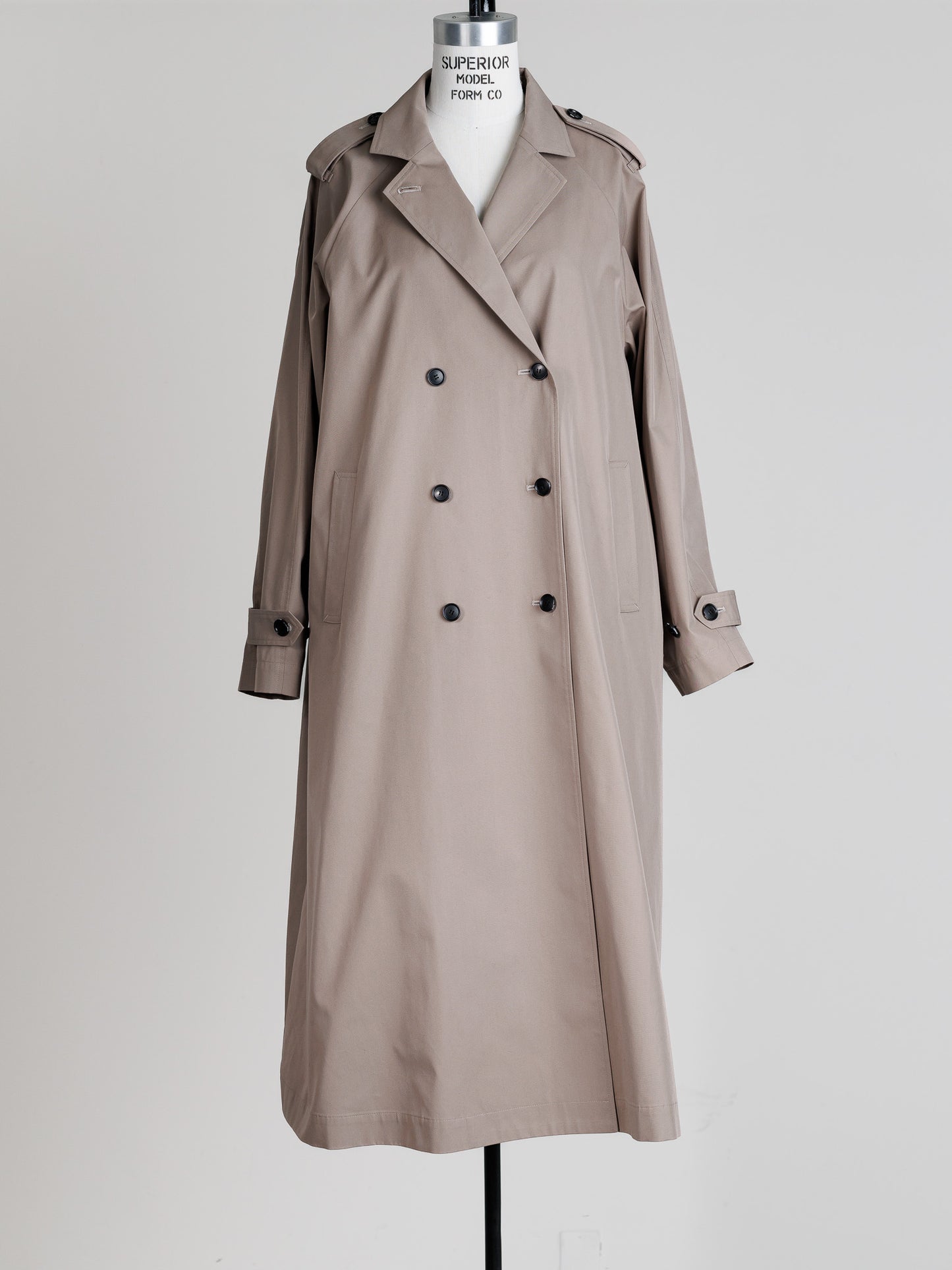 Winona/weightlessness silk trench coat