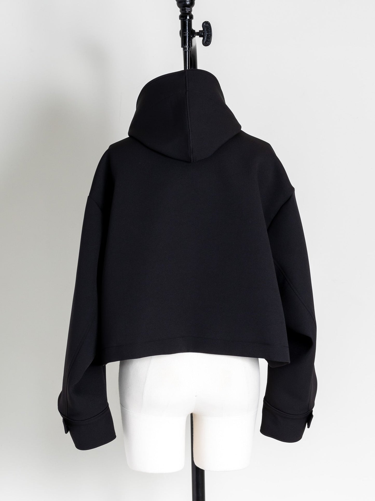 Violetta / switch neck feather short coat (perl/midnight/noir)