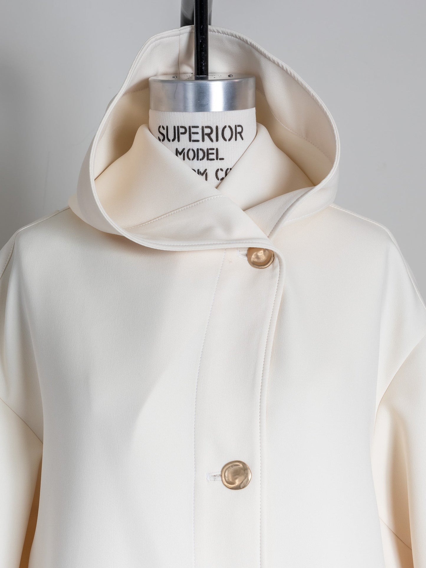 Irene / switch neck feather long coat (perl/midnight/noir)
