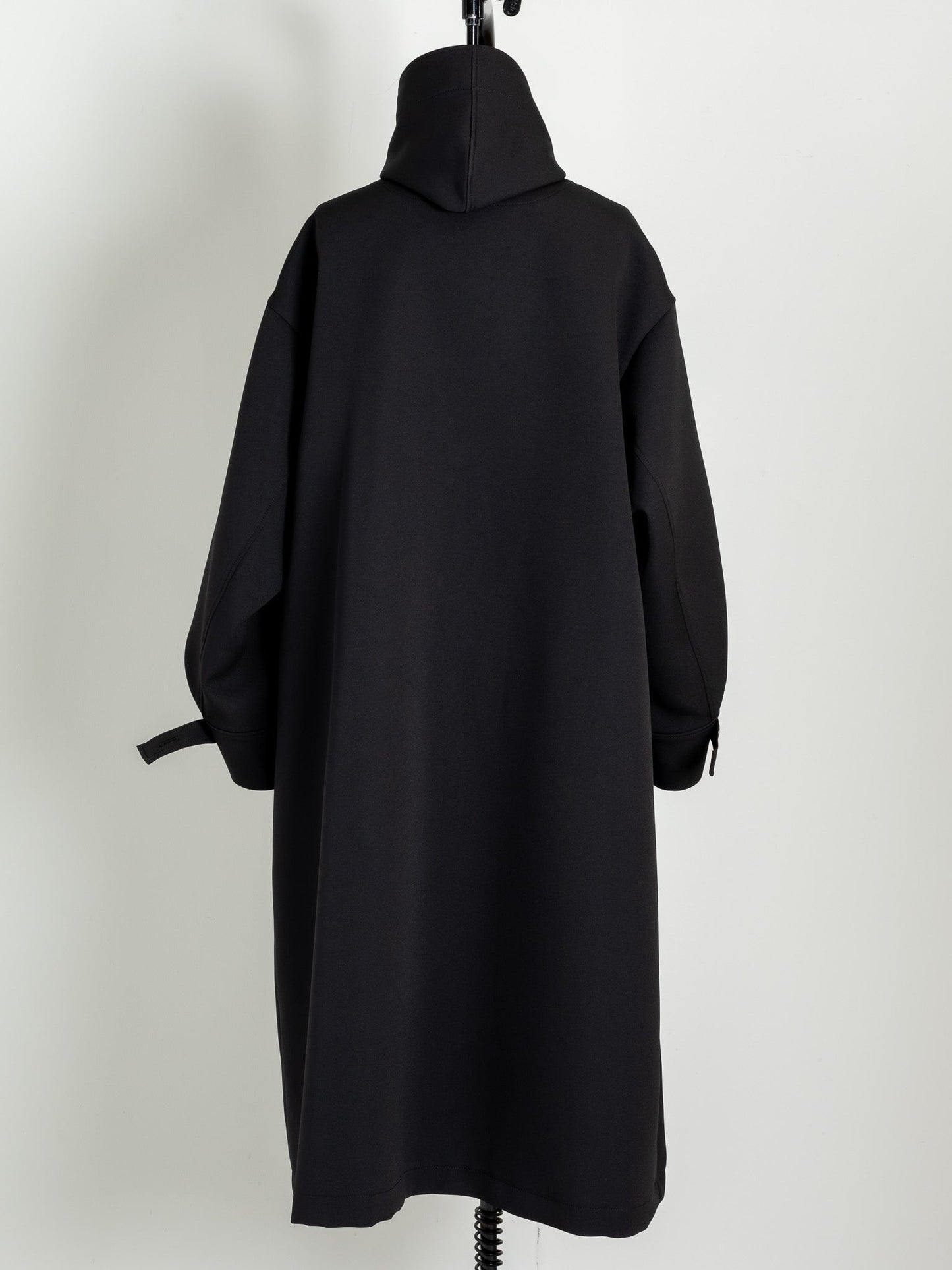 Irene / switch neck feather long coat (perl/midnight/noir)