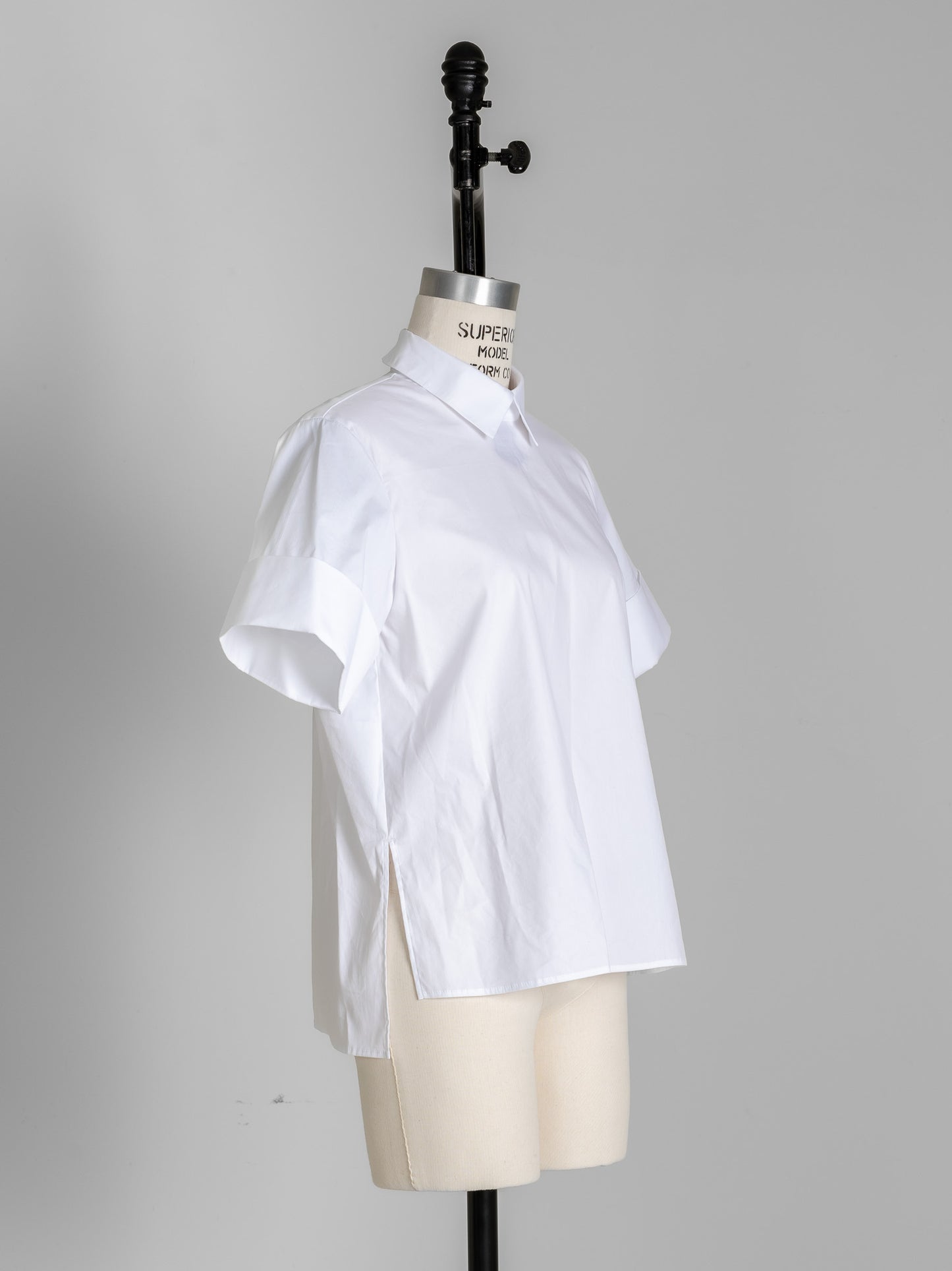 Bridget / half sleeve blouse(sugar/sesame/chocolate)