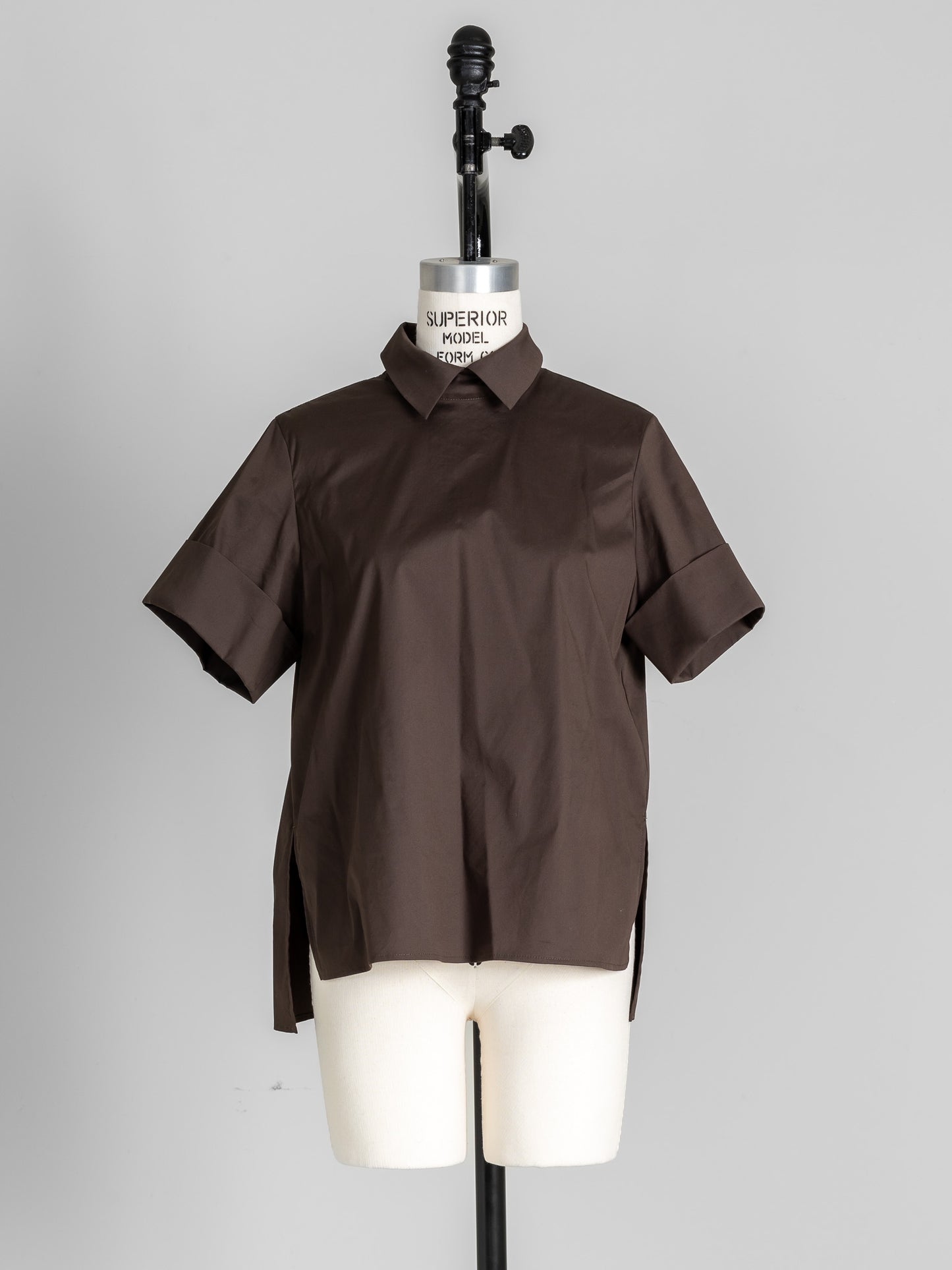 Bridget / half sleeve blouse(sugar/sesame/chocolate)