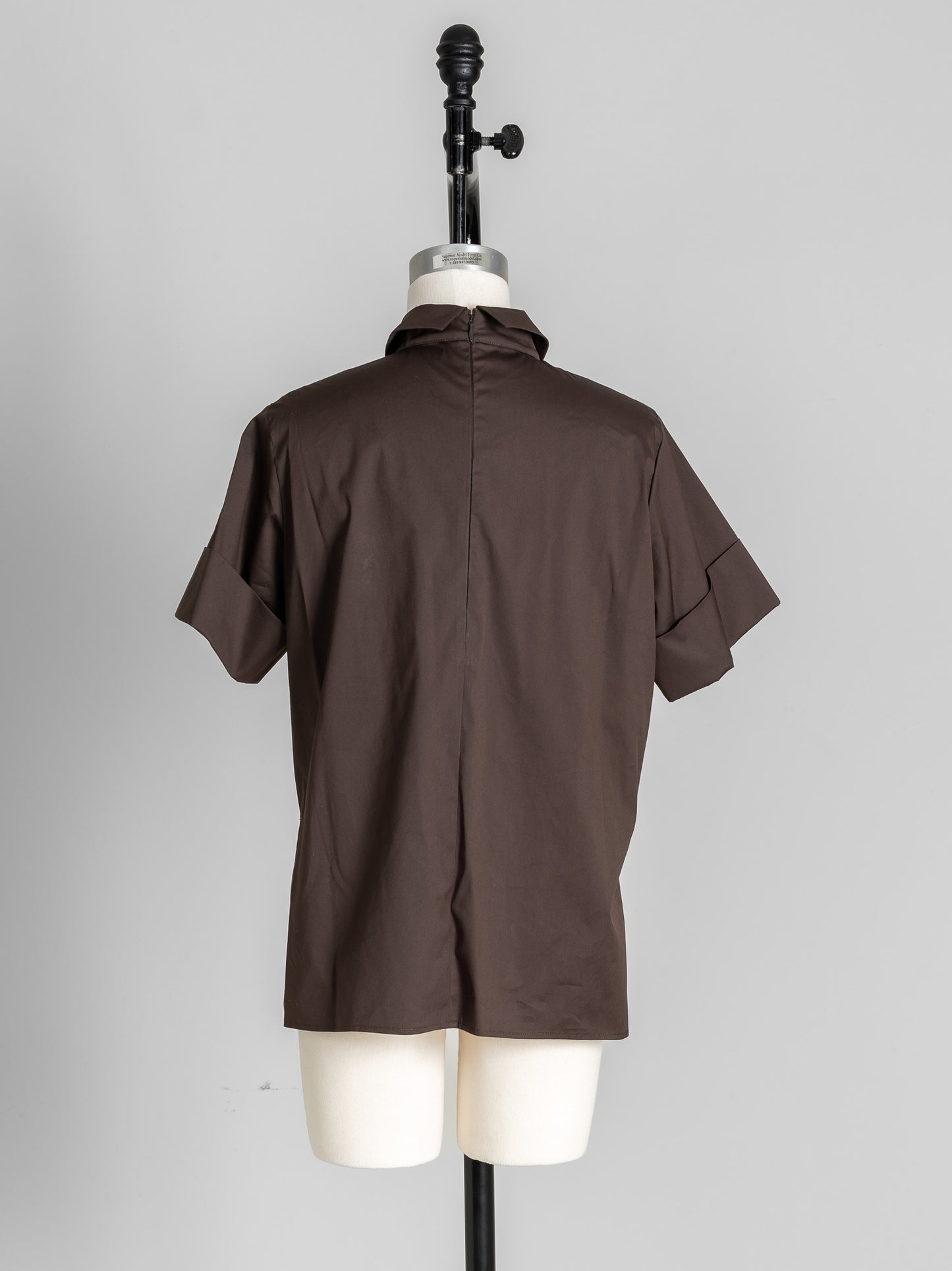 Bridget / half sleeve blouse(sugar/sesame/chocolate)