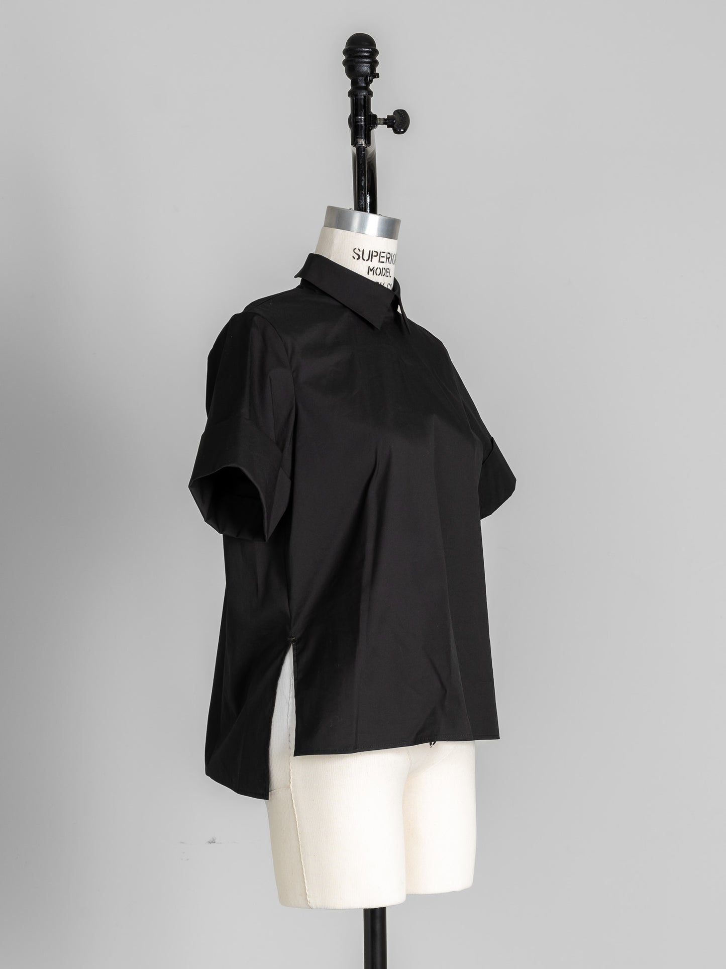 Bridget / half sleeve blouse(sugar/sesame/chocolate)