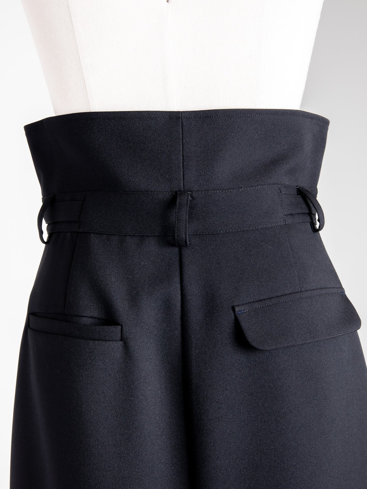 【予約販売】Greta / first step skirt (BLACK/OFF-WHITE)