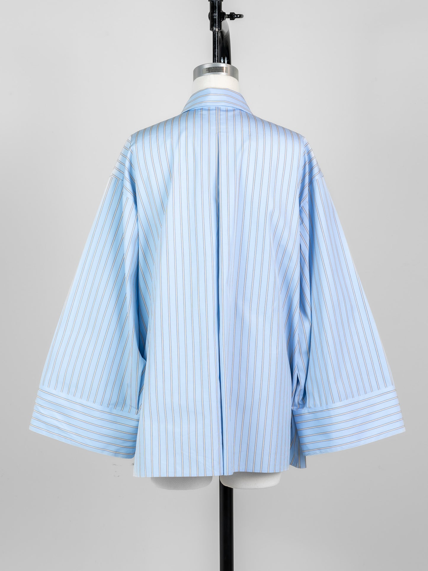 【予約販売】Mia / deres thomas mason 6way sleeve shirt (STRIPE/ INDIGO / CLEAR BLUE)