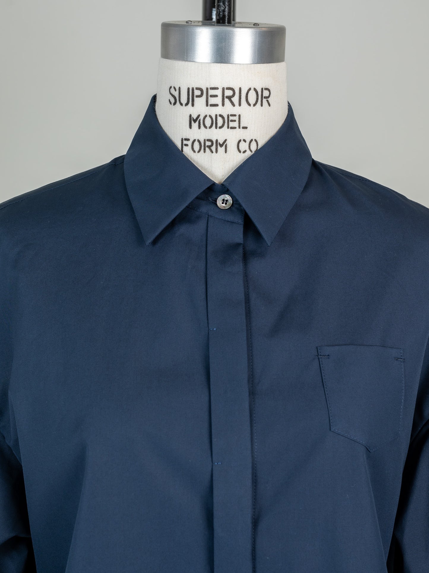 【予約販売】Mia / deres thomas mason 6way sleeve shirt (STRIPE/ INDIGO / CLEAR BLUE)