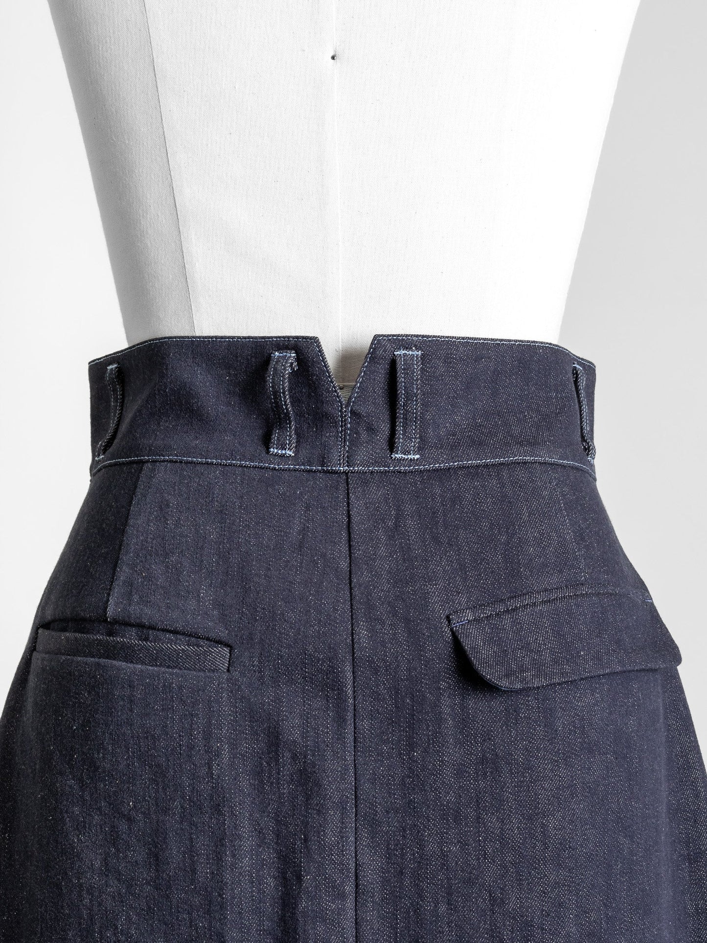 Simone / first denim skirt(INDIGO)