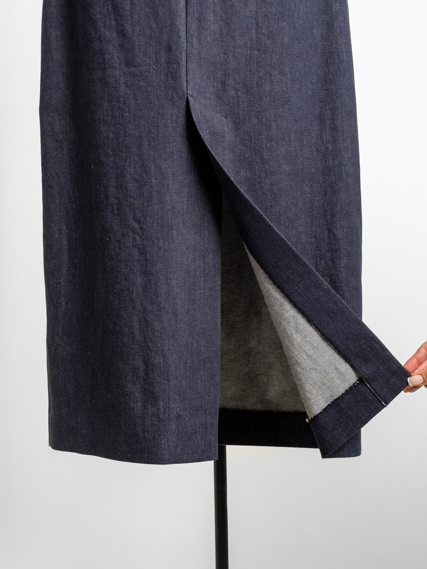 Simone / first denim skirt(INDIGO)