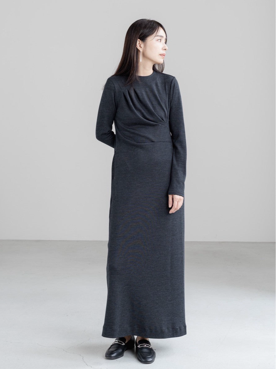 【PRE ORDER】 Christelle / relax drape dress
