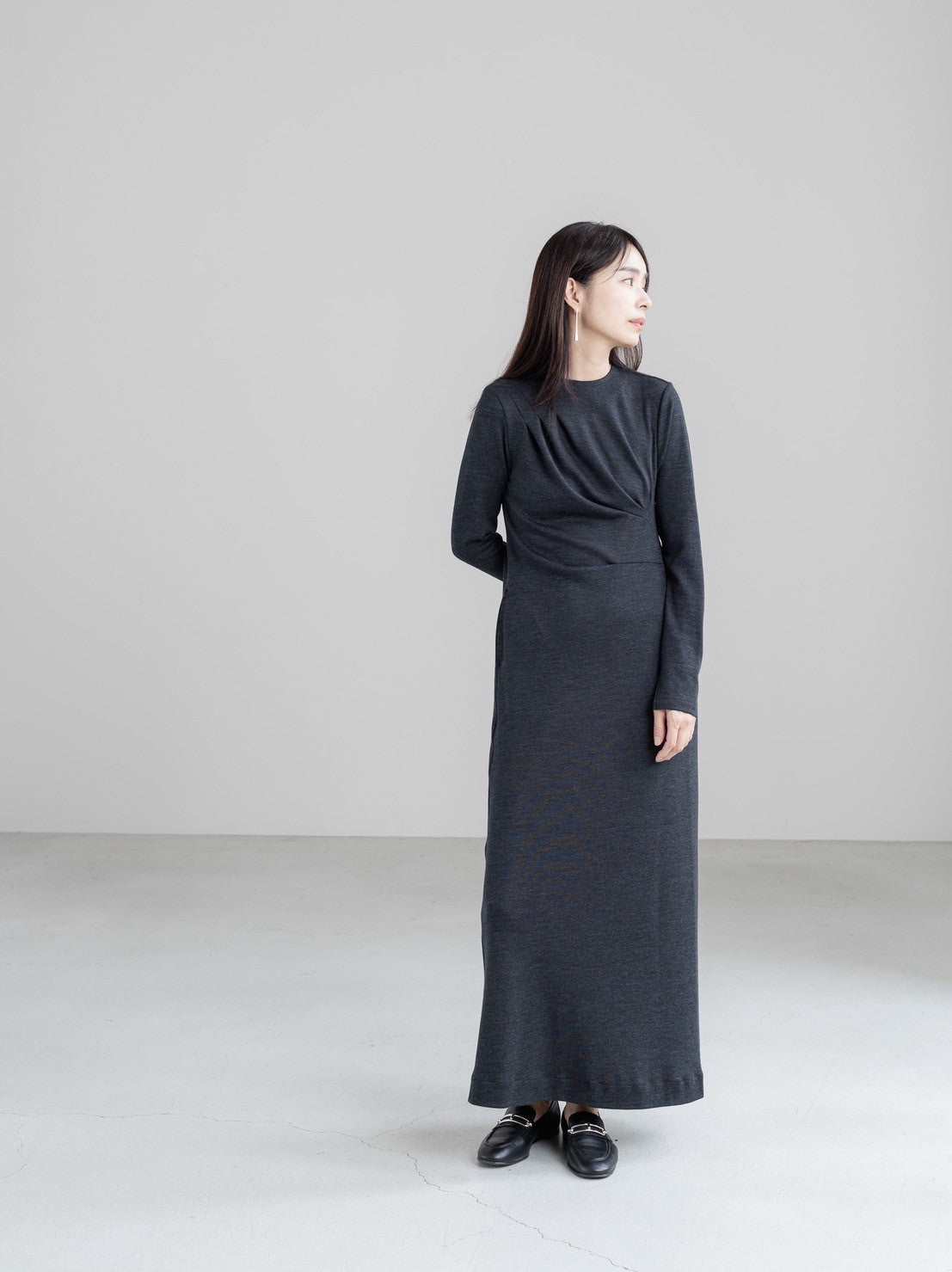 【PRE ORDER】 Christelle / relax drape dress