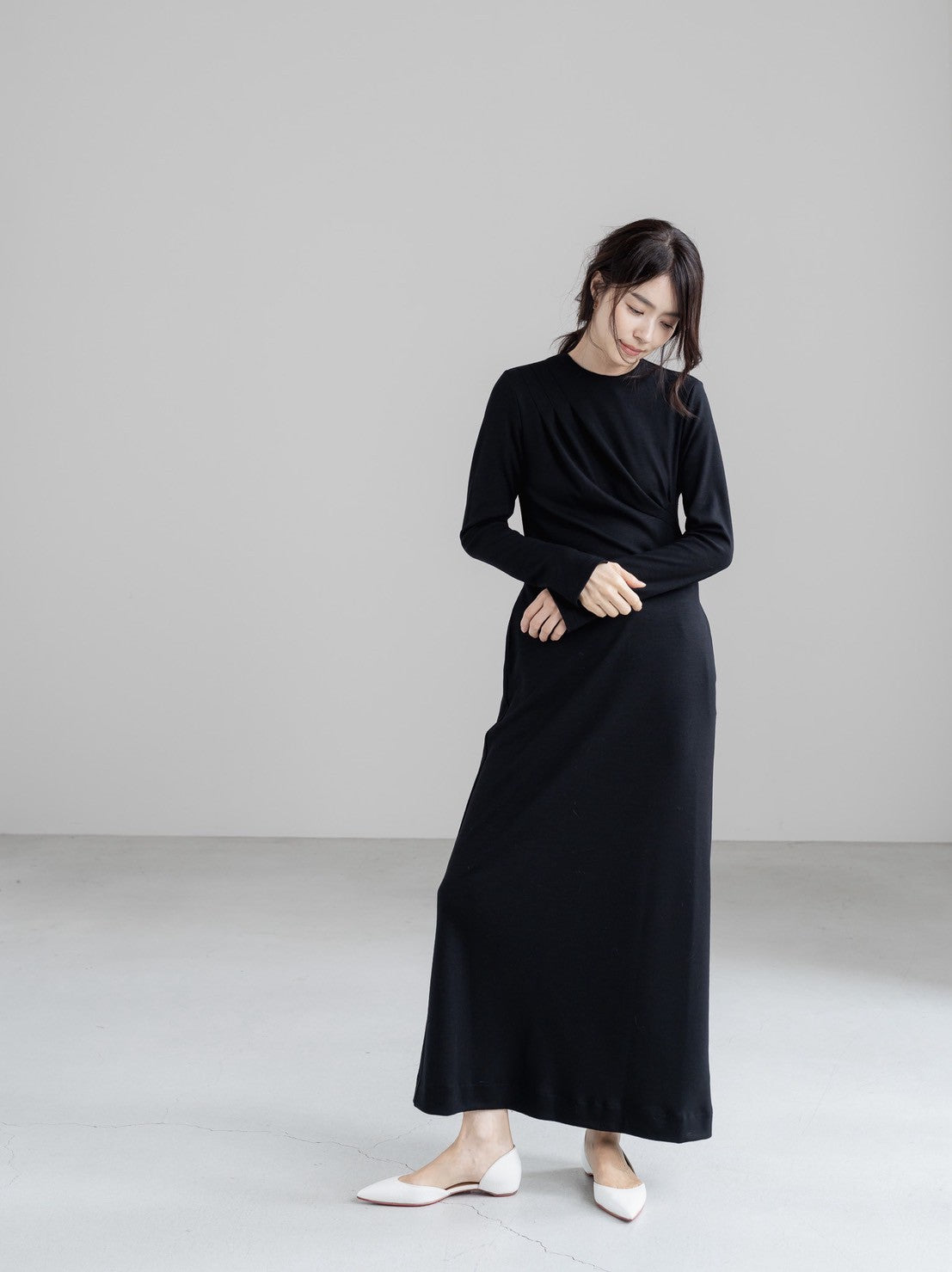 【PRE ORDER】 Christelle / relax drape dress