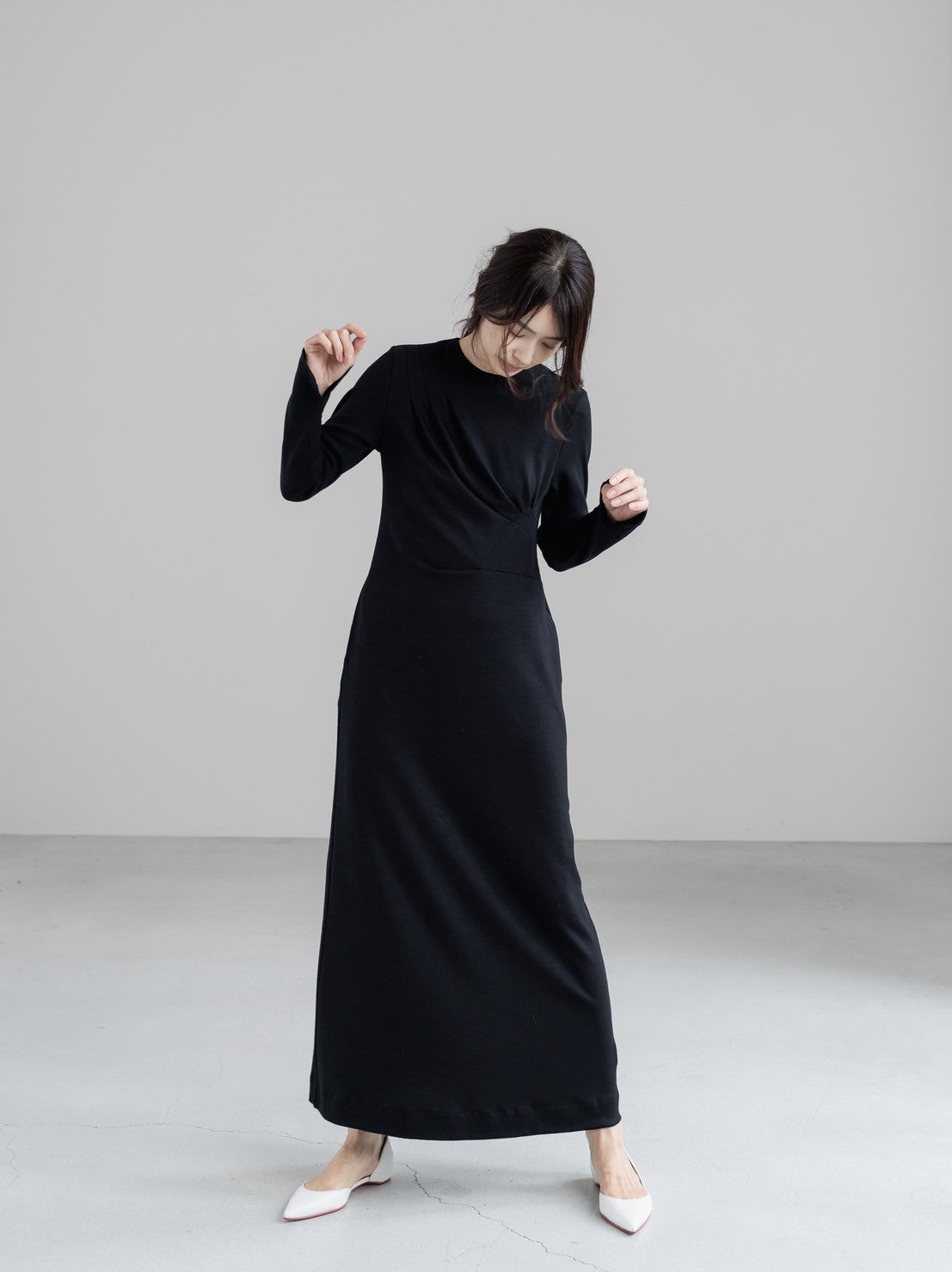 【PRE ORDER】 Christelle / relax drape dress