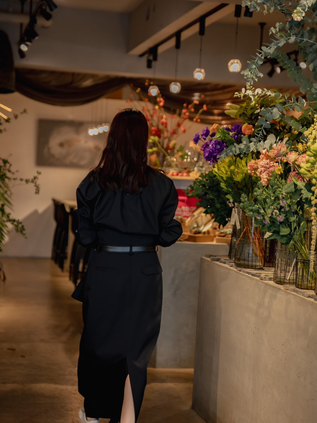 【予約販売】Greta / first step skirt (BLACK/OFF-WHITE)