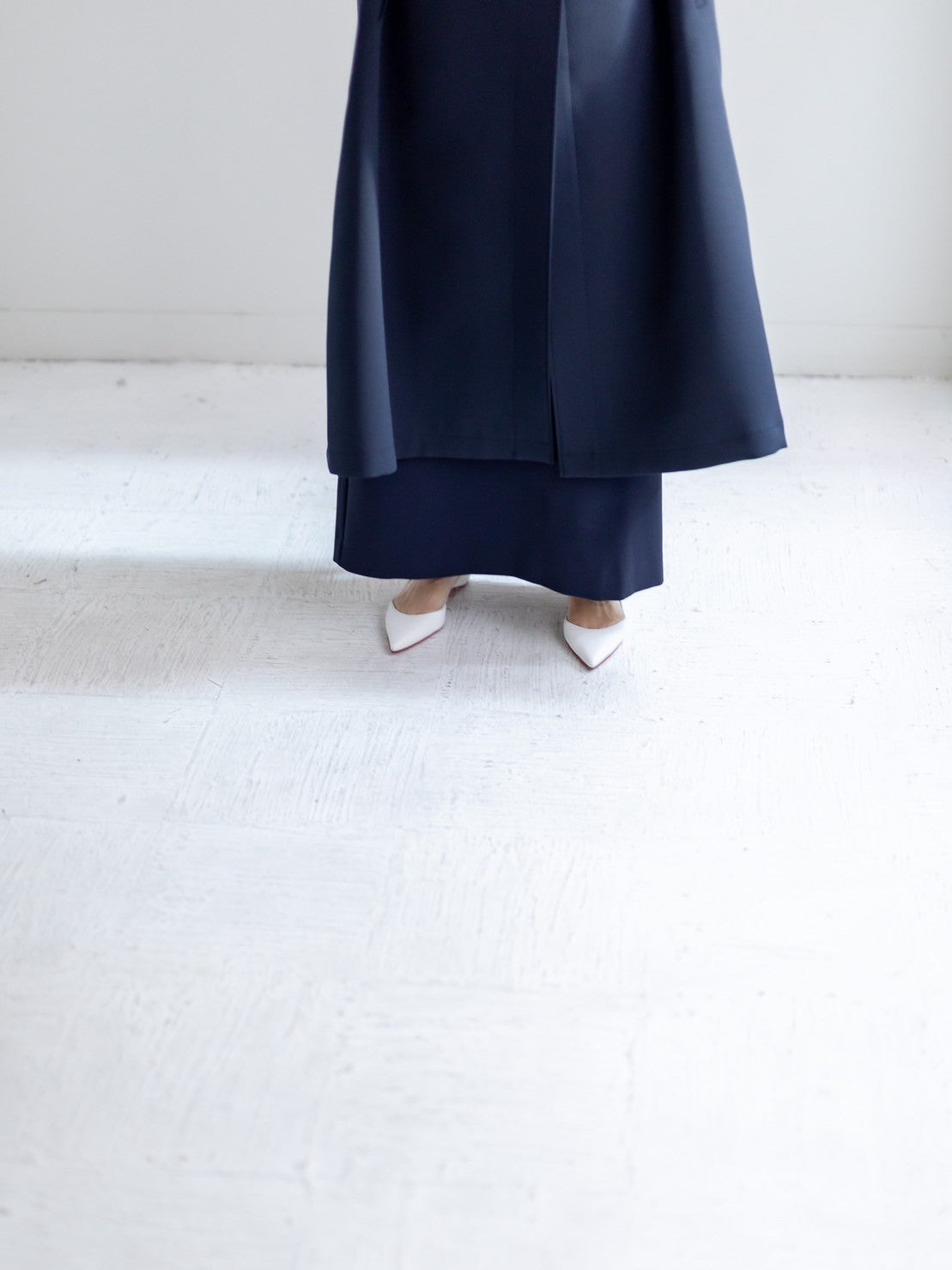 Fabiana / draping dress (perl/midnight/noir)