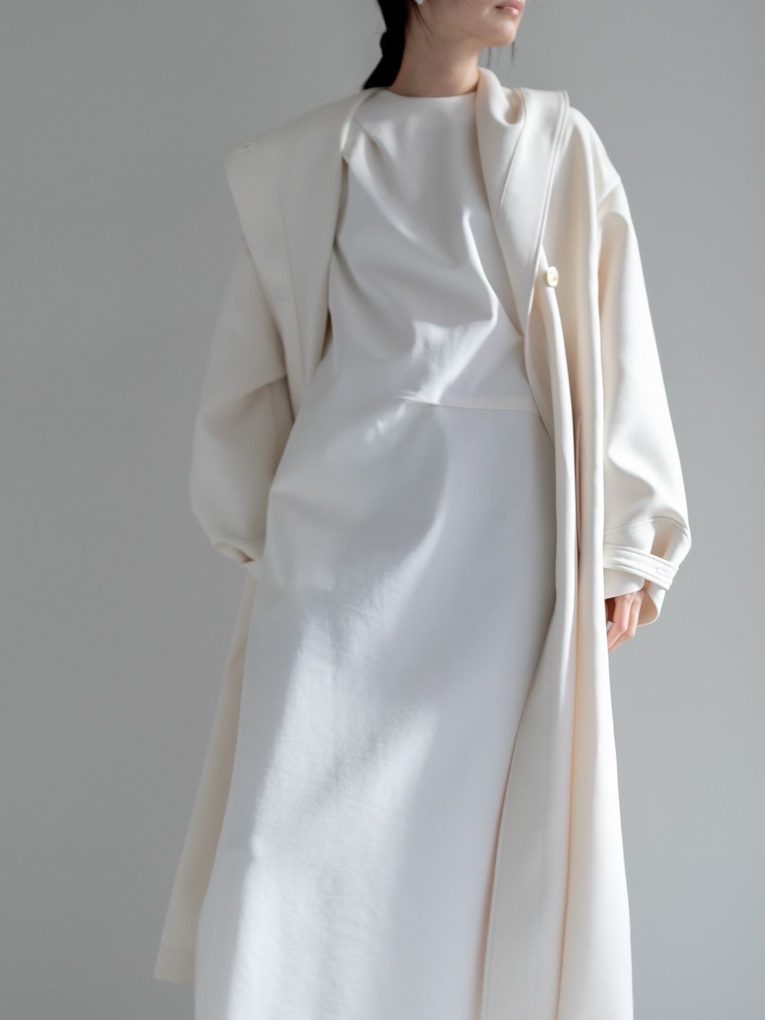 Fabiana / draping dress (perl/midnight/noir)