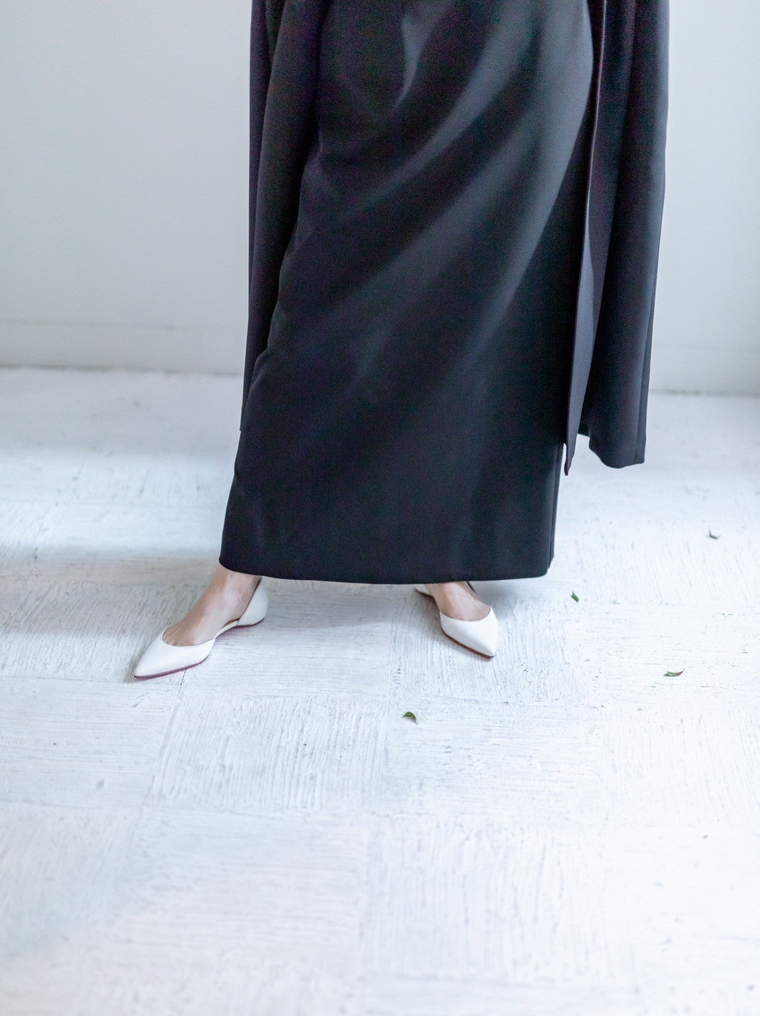 Fabiana / draping dress (perl/midnight/noir)