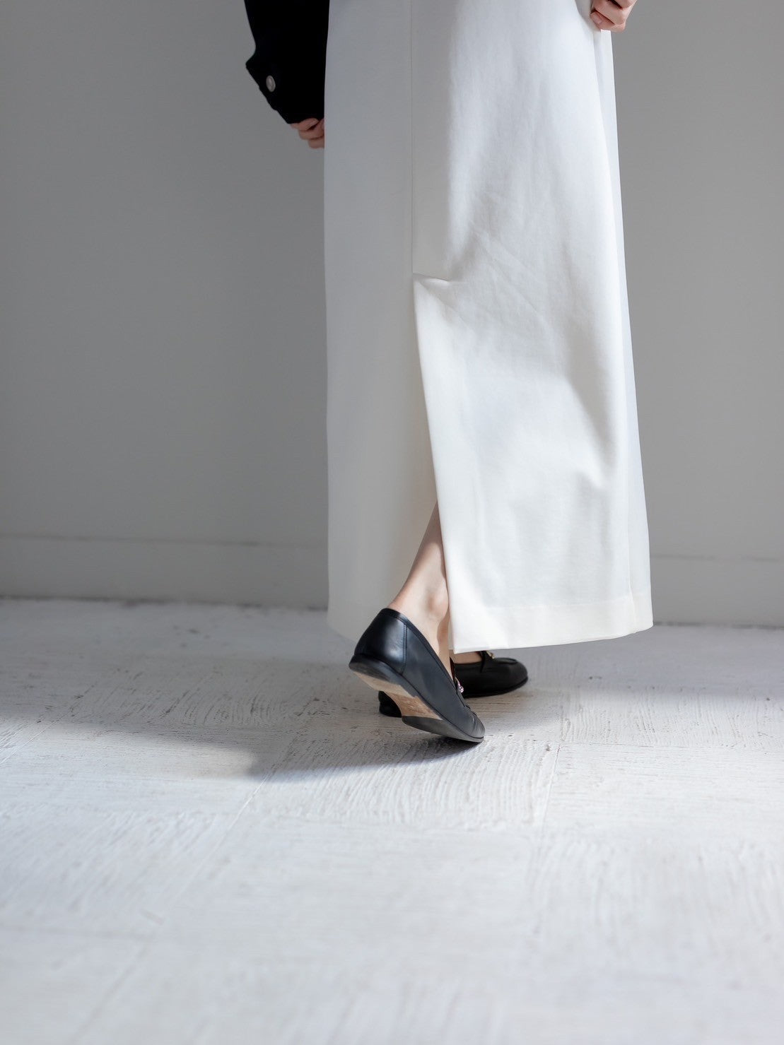 Fabiana / draping dress (perl/midnight/noir)