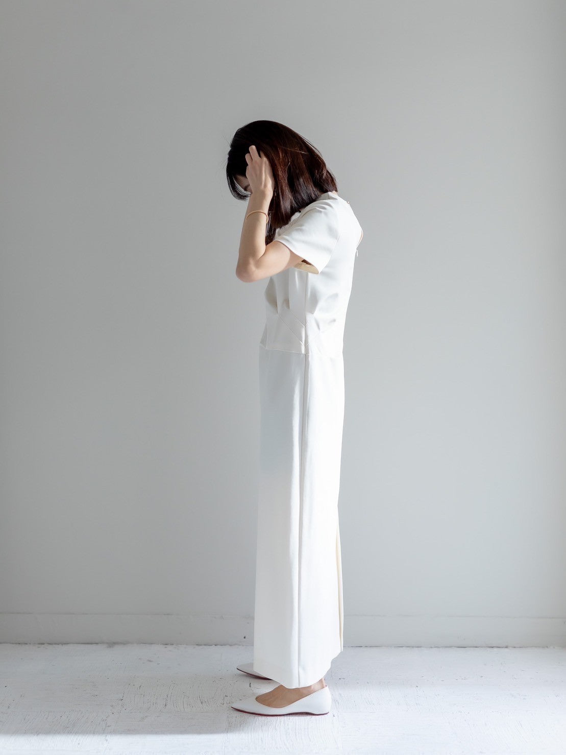 Fabiana / draping dress (perl/midnight/noir)