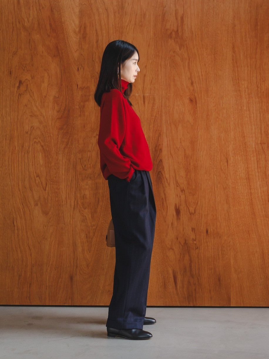 Ashley/back line turtle neck sweater