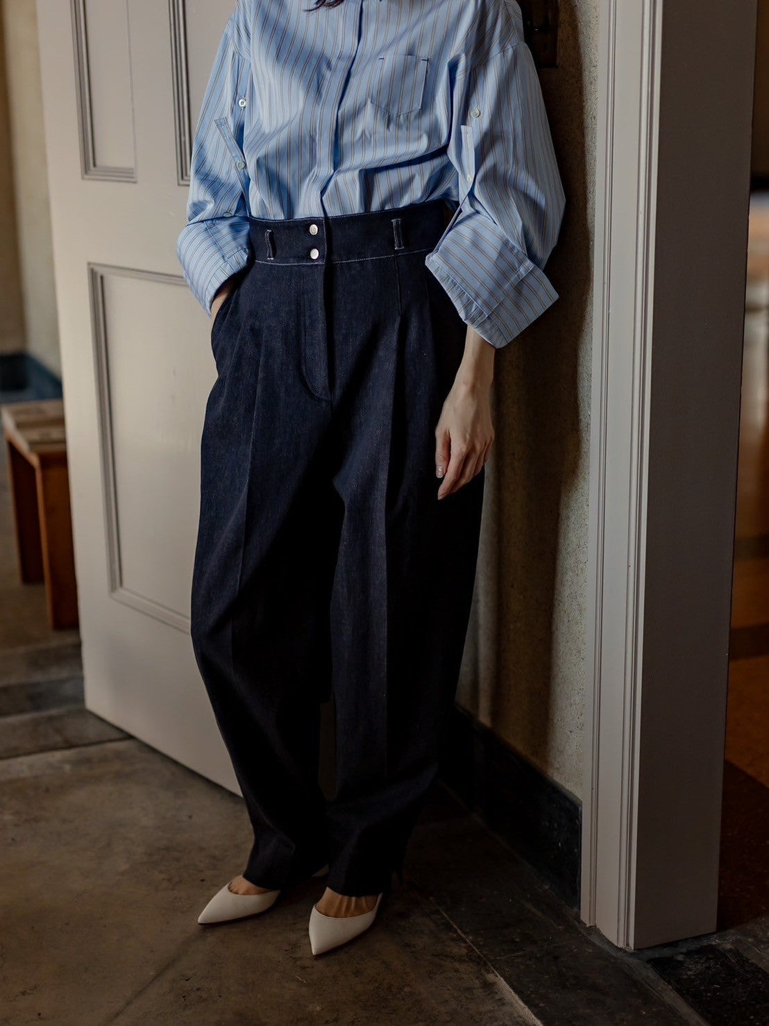 【予約販売】Irving / first denim pants(INDIGO)