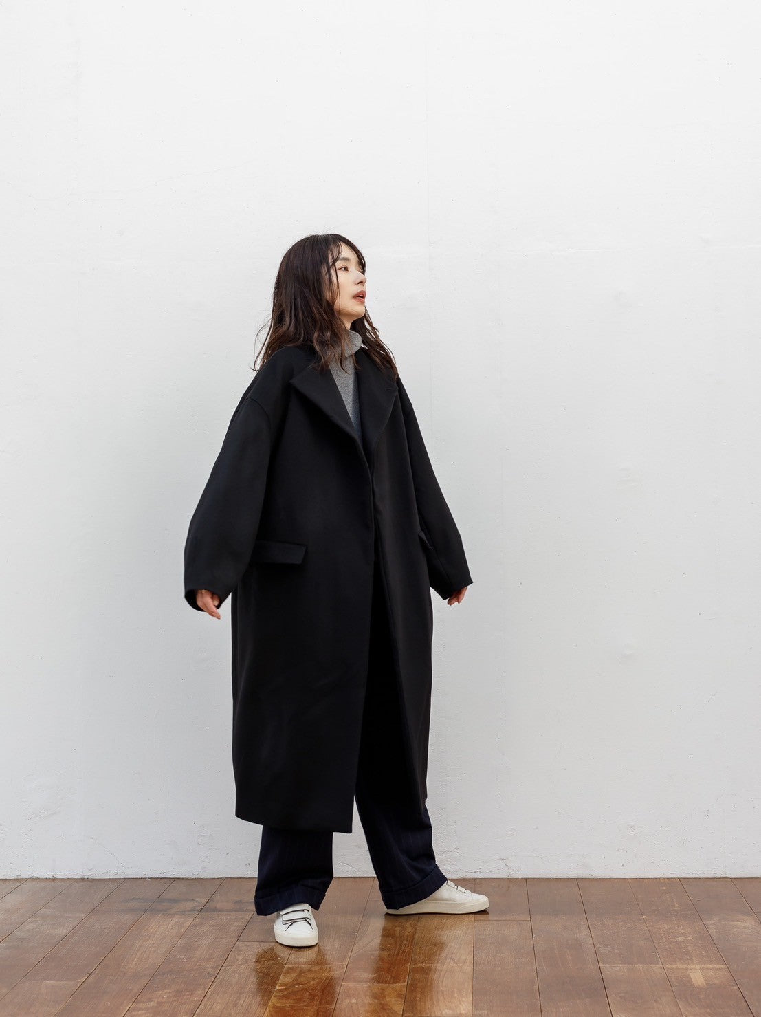 Harper/100%cashmere eternal long coat