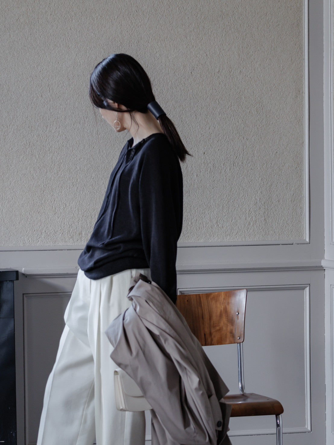 Kristy/paper cotton sweater