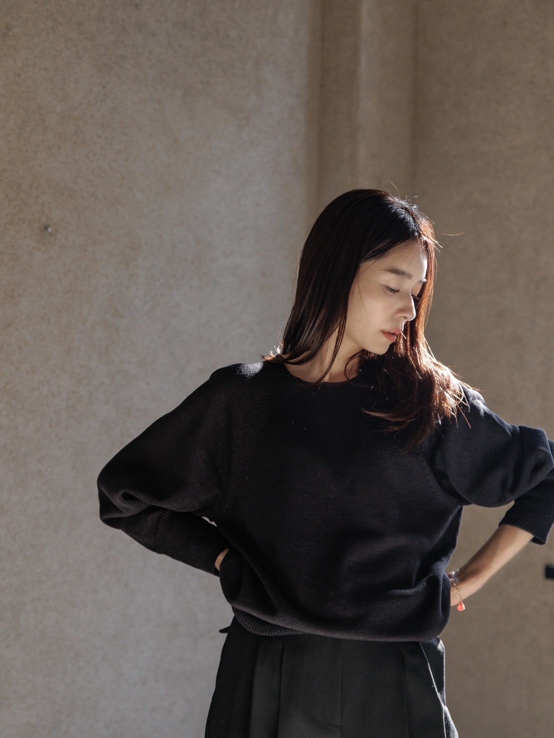 Kristy/paper cotton sweater