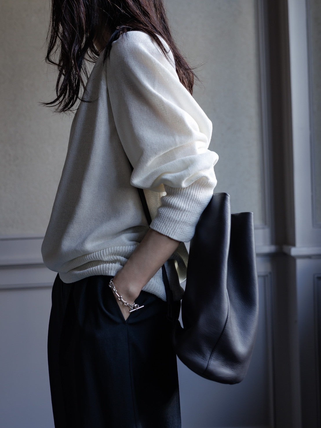Kristy/paper cotton sweater