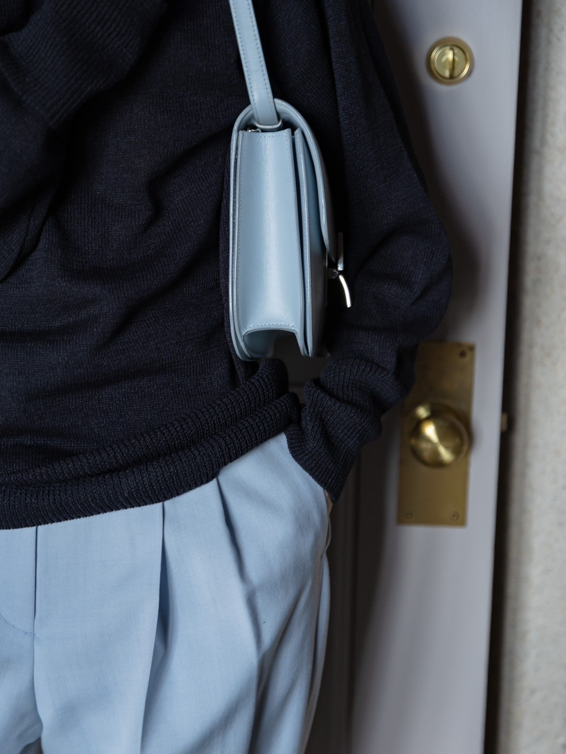 Odessa/back belt pants