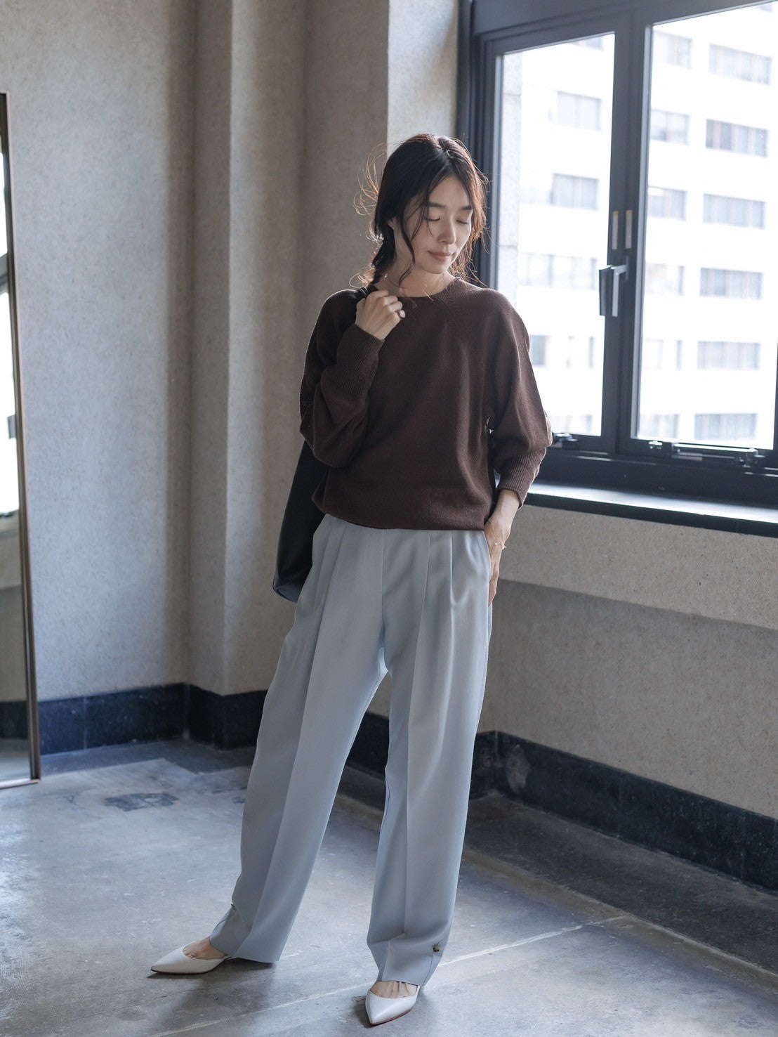 Kristy/paper cotton sweater