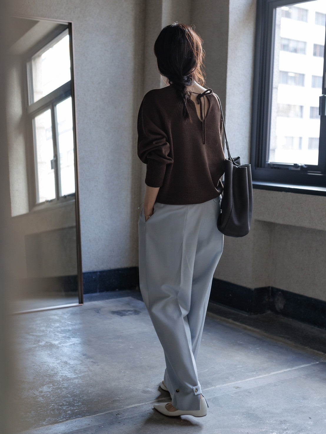 Kristy/paper cotton sweater
