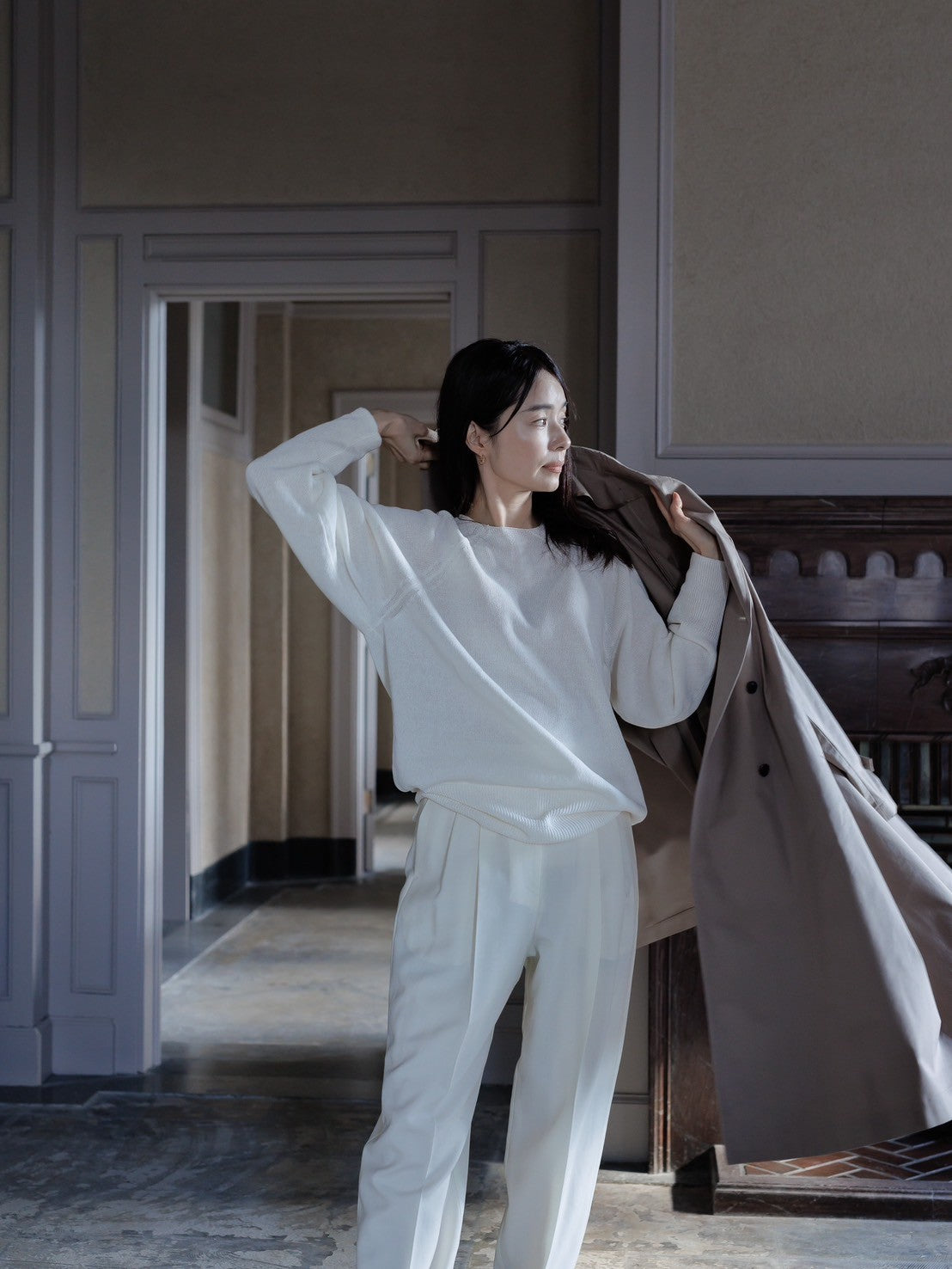 Kristy/paper cotton sweater