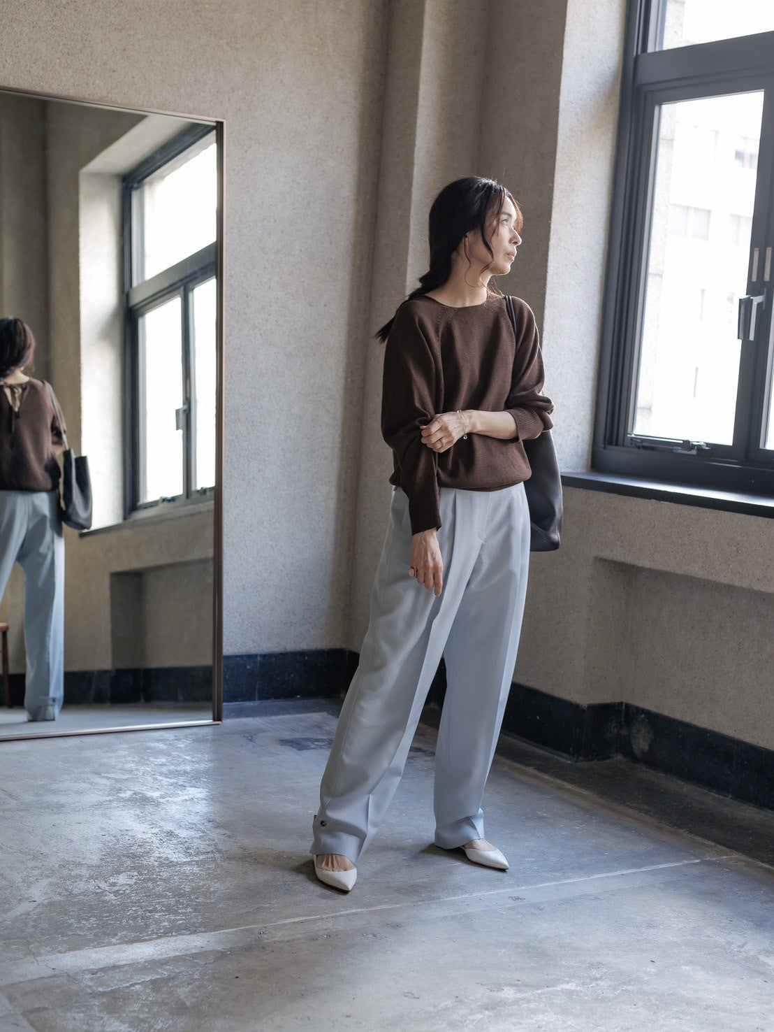 Odessa/back belt pants