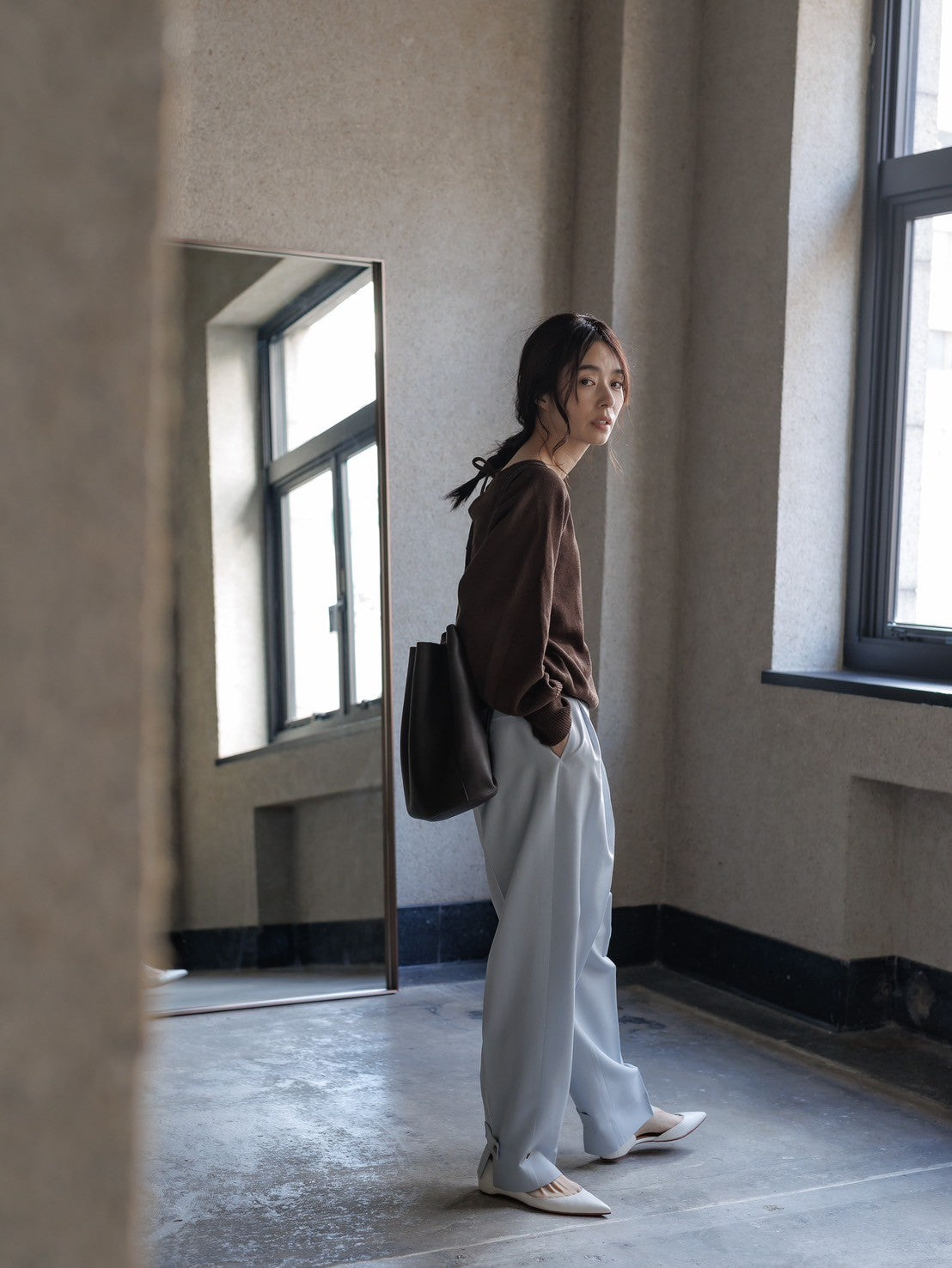 Kristy/paper cotton sweater