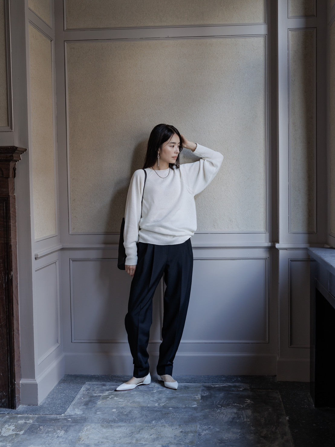 Kristy/paper cotton sweater