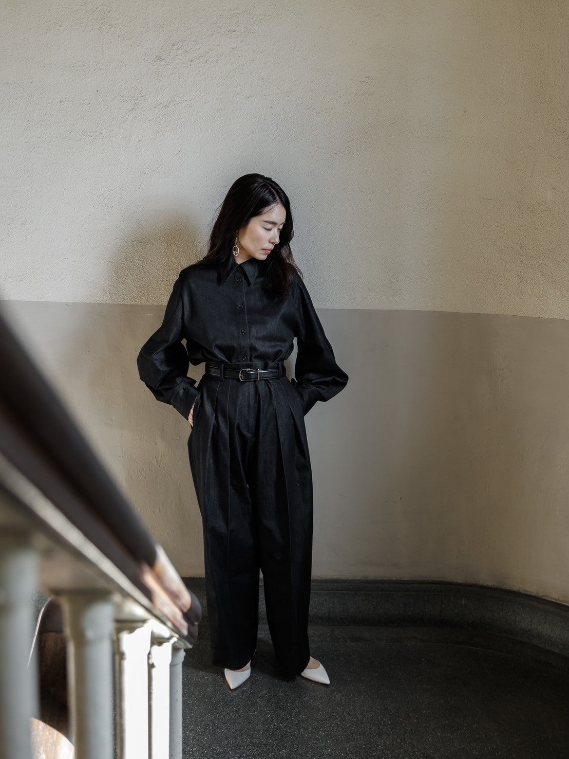 Lily/silk denim pants