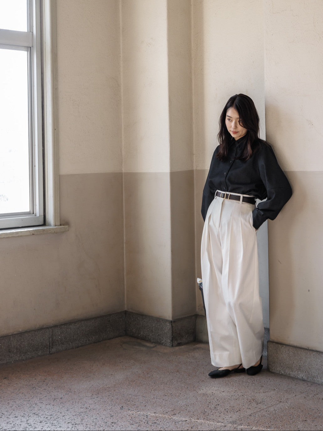 Lily/silk denim pants