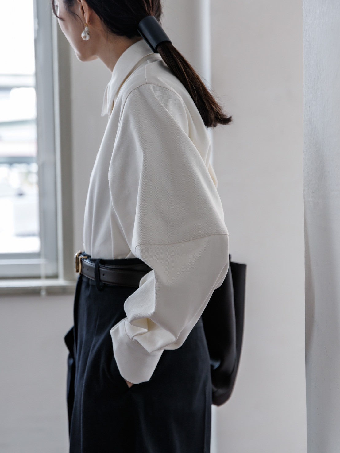 Alex/silk denim shirt