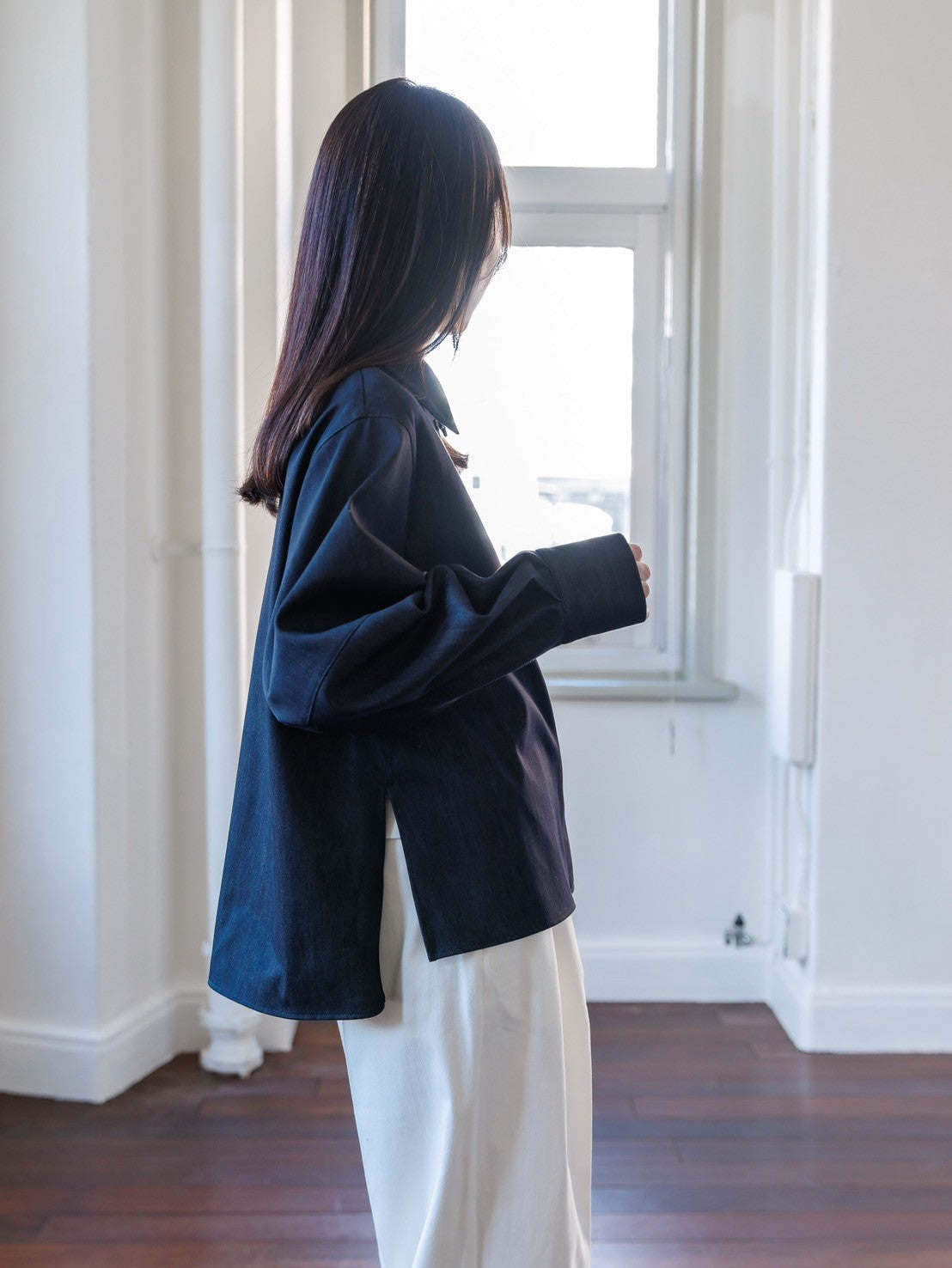 Alex/silk denim shirt
