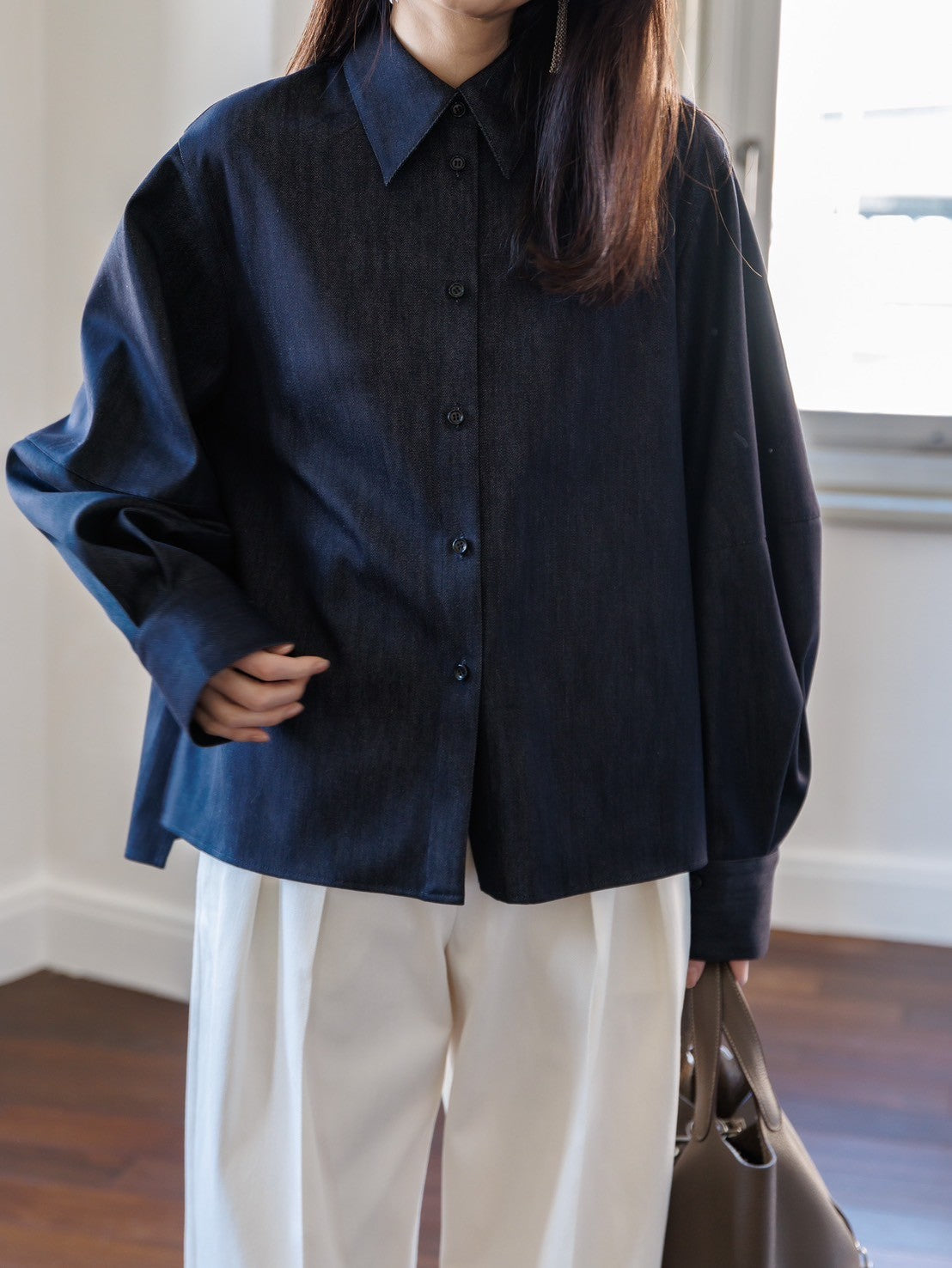 Alex/silk denim shirt