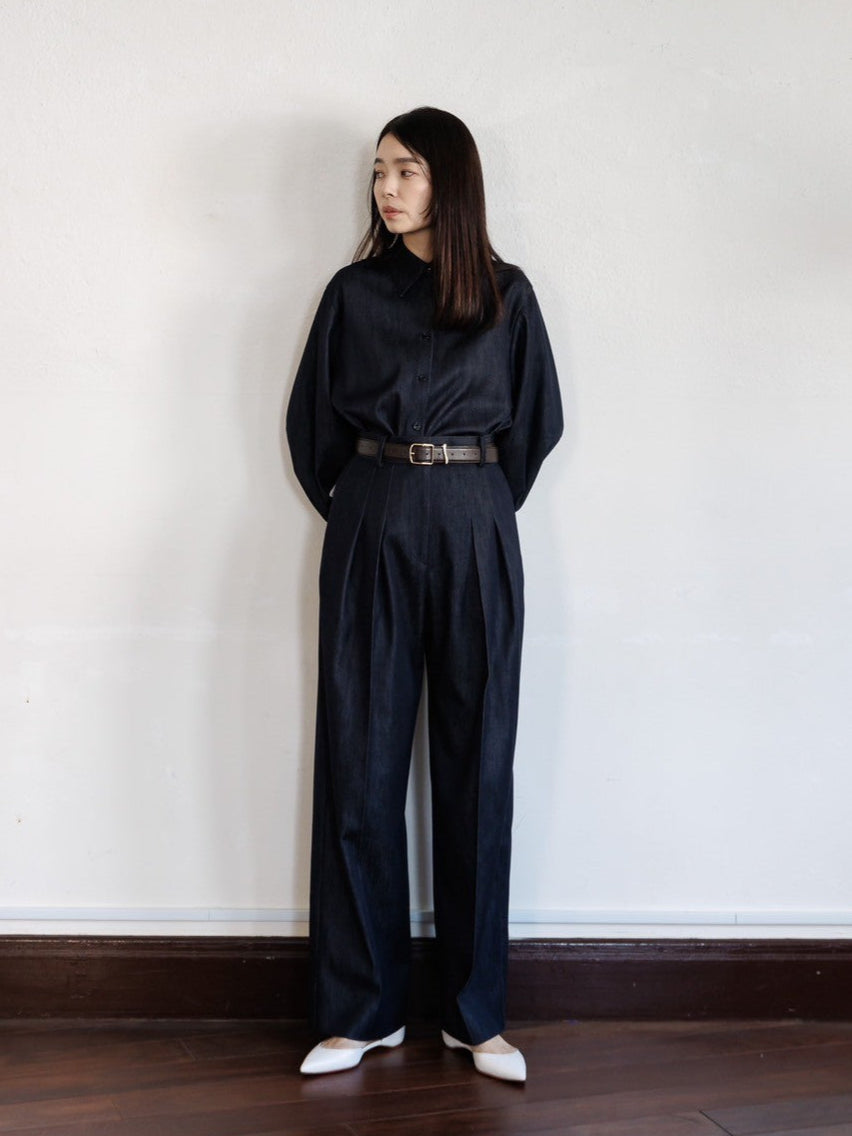 Lily/silk denim pants