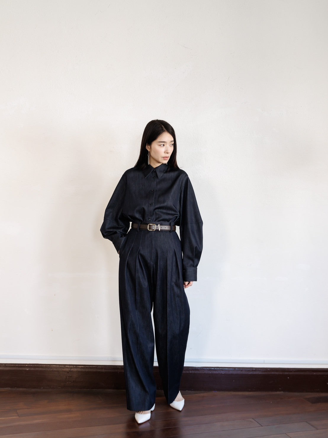 Alex/silk denim shirt