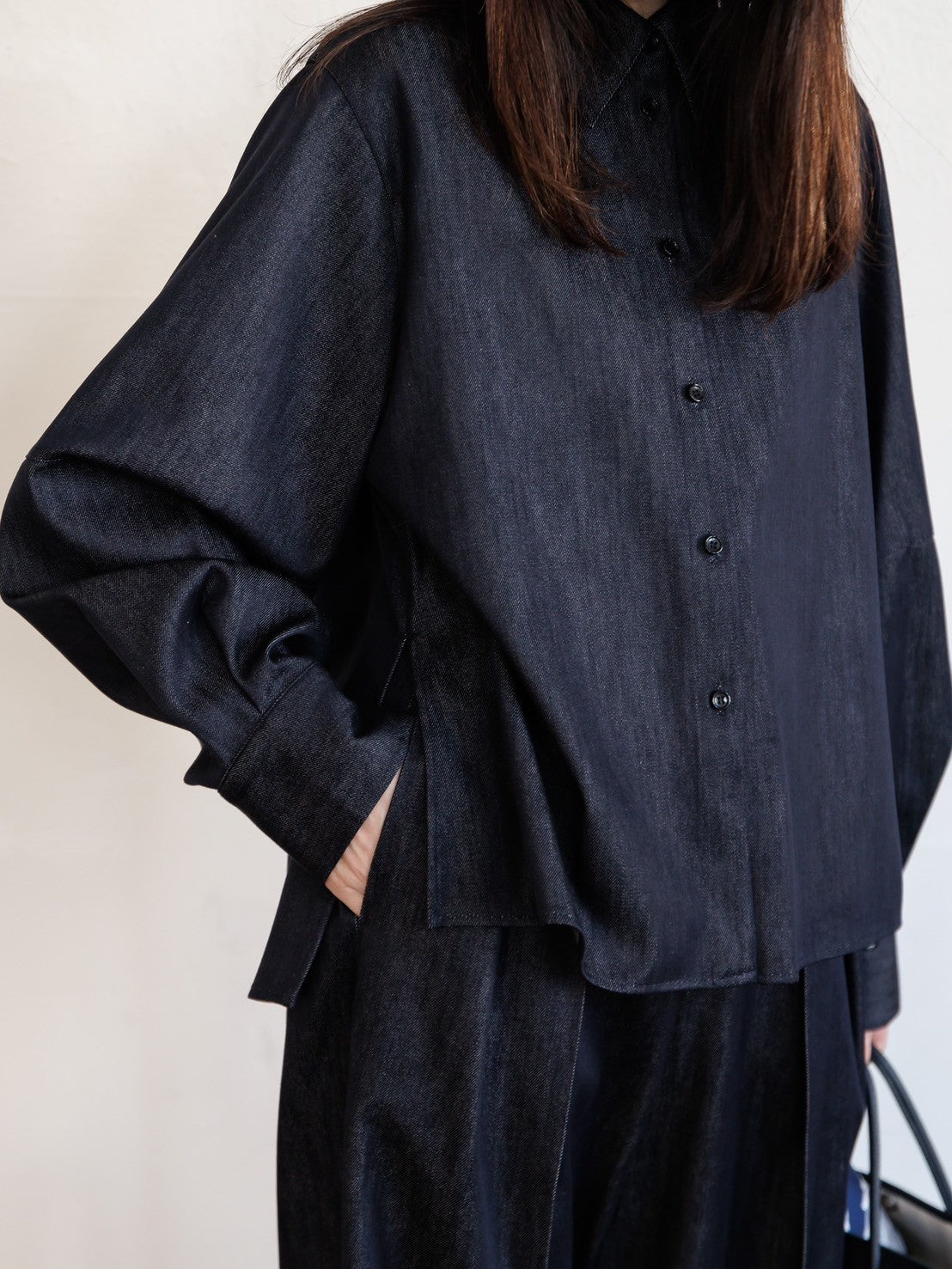 Alex/silk denim shirt