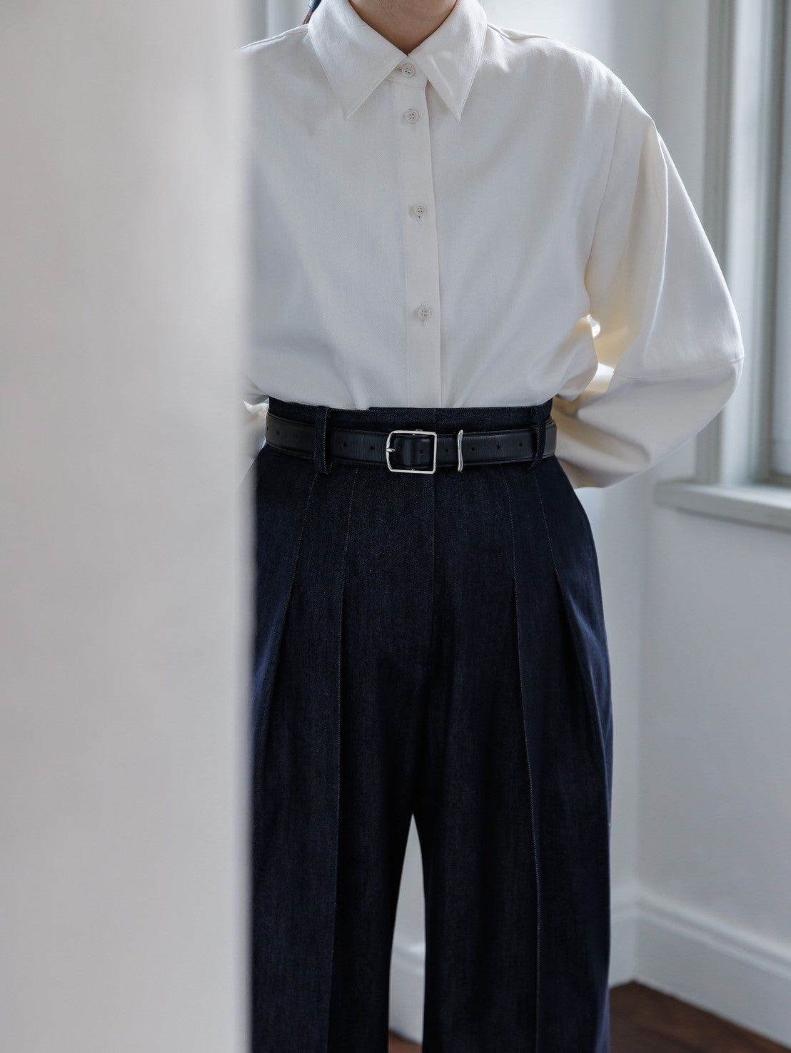 Lily/silk denim pants