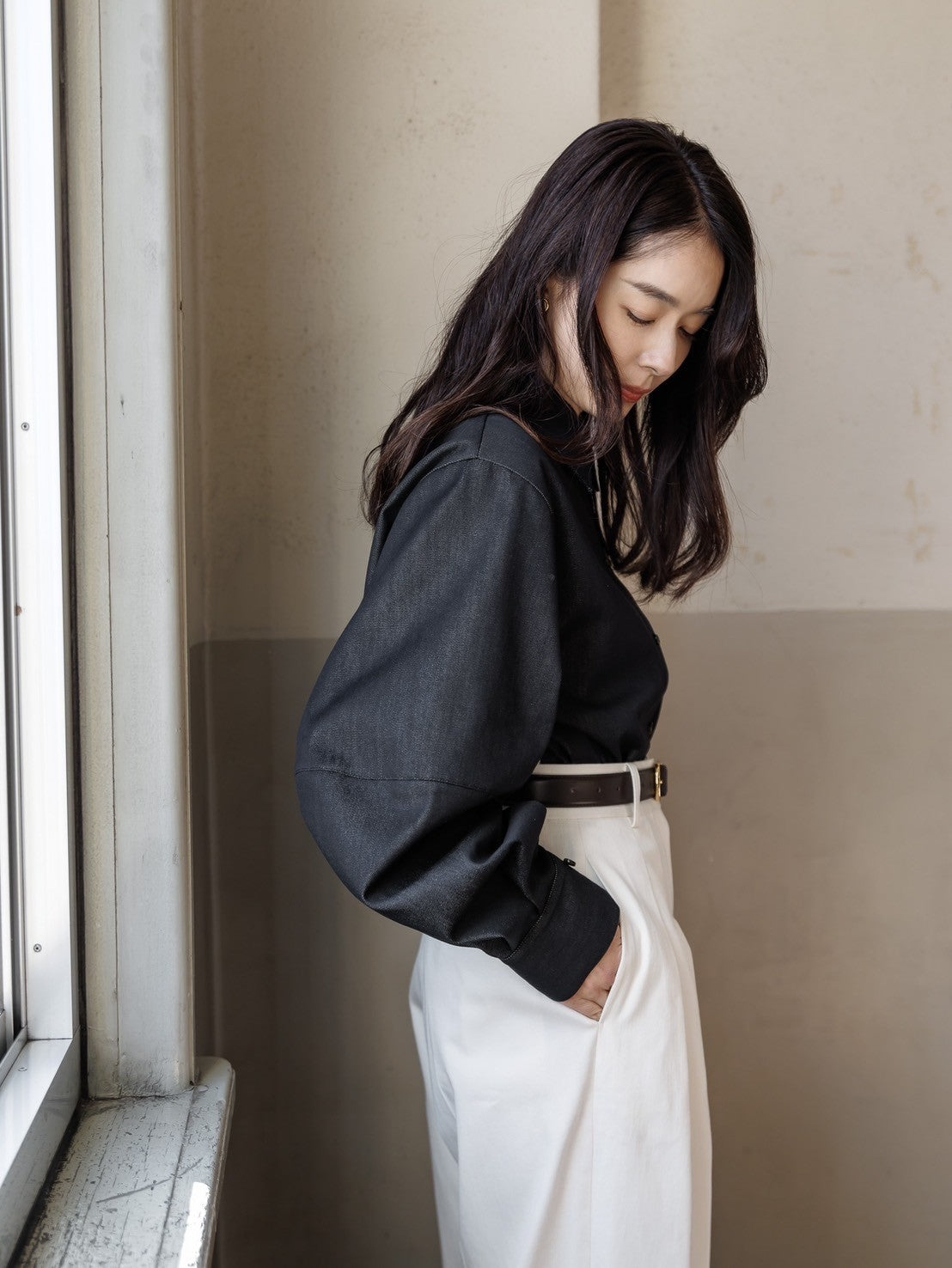 Alex/silk denim shirt