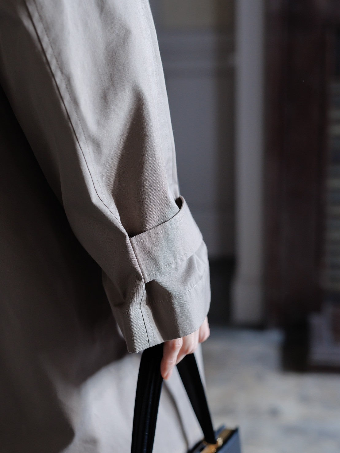 Winona/weightlessness silk trench coat